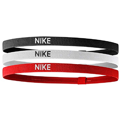 NIKE Banda para el cabello-9318-4 Cabello, Hombre, Black/White/University Red, One Size