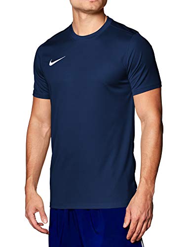 NIKE M Nk Dry Park VII JSY SS Camiseta de Manga Corta, Hombre, Azul (Midnight Navy/White), L