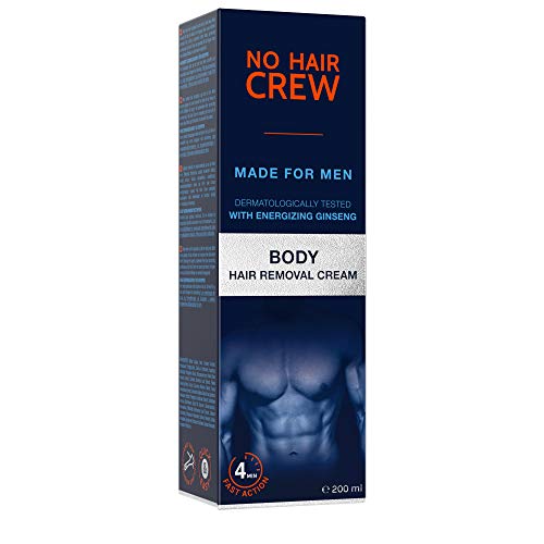 NO HAIR CREW Crema Depilatoria Corporal Premium Masculina – Hecha para Hombres 200 ml