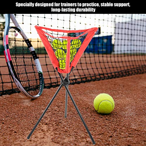 Nunafey Trípode De Red para Bolas, Juego De Triángulo, Acero Inoxidable, Soporte Estable, Trípode De Práctica De Bateo De Softbol, ​​para Practicar, Entrenadores