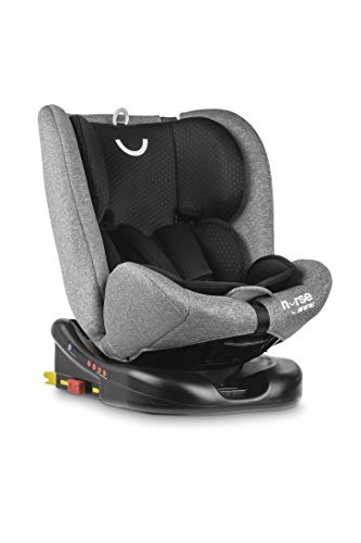 Nurse Giro 360º Silla De Coche Grupo 0 1 2 3, De 0 A 36Kg, Rotación 360, Isofix Y Top Tether, Máximo Reclinado, Incluye Reductor