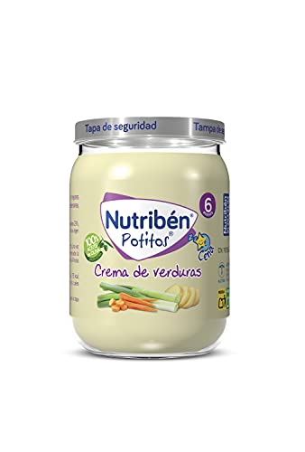 Nutribén Potitos Cena Crema De Verduras Desde Los 6 Meses, 3 bipacks (6 X 190g)