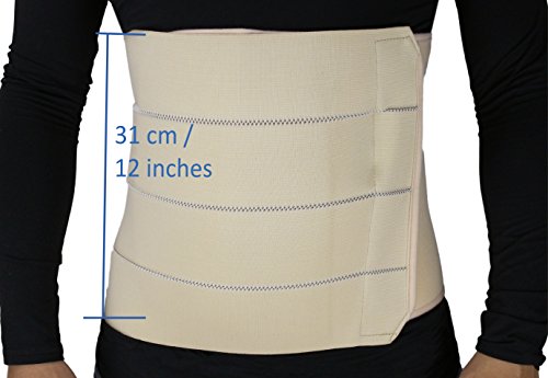 ObboMed® MB-2322NM Faja abdominal de 4 paneles, Tamaños M: 86,3 – 99 cm/34 – 39 pulgadas