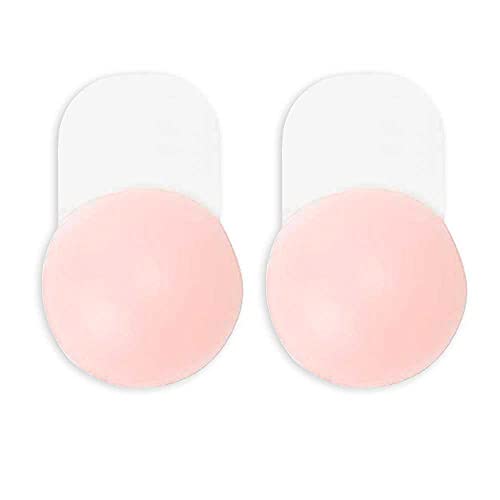 OcioDual 2X Adhesivos Alza Senos Pechos Silicona Cubre Pezon Pezoneras Redondo Pequeño Copa A B C Push Up Nipple Covers