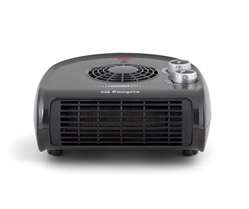 Orbegozo FH 5032 - Calefactor, termostato regulable, 2 niveles de potencia, función ventilador aire frío, calor instantáneo, indicador luminoso, asa de transporte, 2500 W, negro