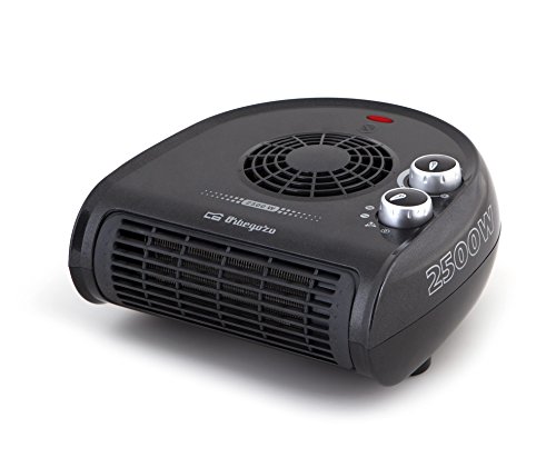 Orbegozo FH 5032 - Calefactor, termostato regulable, 2 niveles de potencia, función ventilador aire frío, calor instantáneo, indicador luminoso, asa de transporte, 2500 W, negro