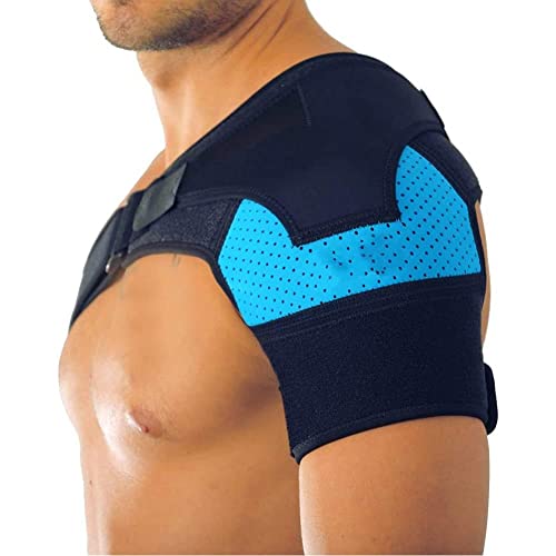 Ortesis de hombro para hombre, mujer, estabilidad, presión, correa, manga, envoltura, compresión, recuperación, hombro, soporte con bolsa de hielo, para el desgarro del manguito rotador, alivio d