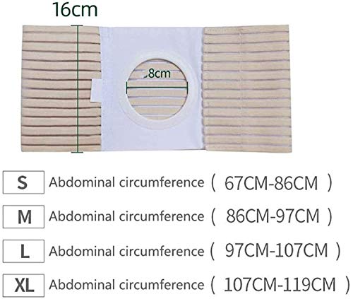 Ostomía hernia Cinturón - desgaste de la ropa de ostomía de apoyo en la bolsa abdominal del estoma for fijar los Juego for colostomía pacientes for prevenir paraestomal hernia unisex ( Color : 16-M )