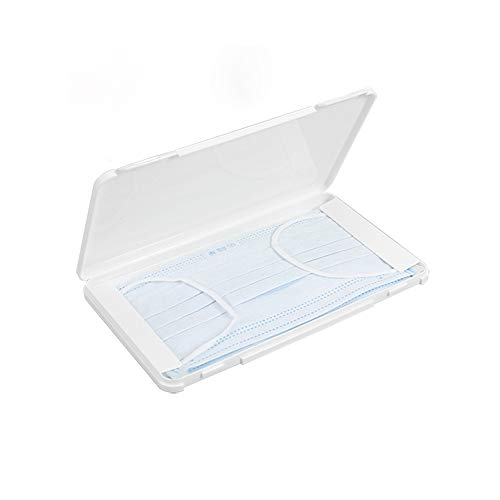 Ousyaah Caja portátil de Almacenamiento de mascarillas Desechables, Caja de Limpieza a Prueba de Polvo y Humedad, Caja de Almacenamiento de algodón filtrado (Rojo 1)