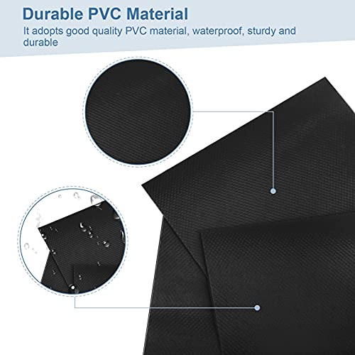 Parches para Piscinas, Parches para Brincolines Inflables, Kit de Reparación de Bote Inflable, Parche de Kayak Inflable, Parche de Reparación de PVC para Reparar Balsa Inflable, Juguete (Negro)