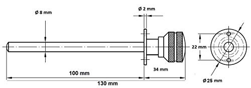 Pasador seguro corredera/persiana Blanco 2UDS