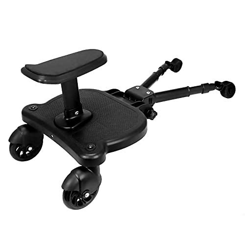 Patinete Carro Bebe Universal, Tabla de Cochecito, Desmontable Asiento Para Cochecito, Coche de Paseo Universal Plataforma con Ruedas Para Carrito Infantil, Accesorio Para Niños de 2 a 6 Años (25 kg)