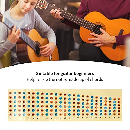 Pegatina De Diapasón De Guitarra, Pegatinas De Notas De Diapasón De Cuerda De Impresión De Letras De Alta Definición Para Principiantes De Guitarra Para Amantes De La Música