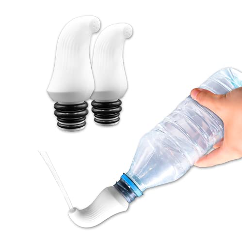 PEPE - Bidet Portatil (x2 uds), Bidé de Viaje Portátil, Bidé de Mano, Bidé Portátil Discreto, Bidet Personal, Tapón, Compatible con Cualquier Botella, (No Incluye Botella).