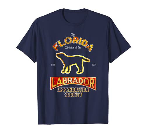 Perro de laboratorio Vintage de la Sociedad de Apreciación de Florida Camiseta