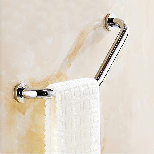 PHOEWON® Barra de agarre antideslizante de acero inoxidable para montaje en pared, barra de toallero, barra de baño, barra de baño para ducha y baño