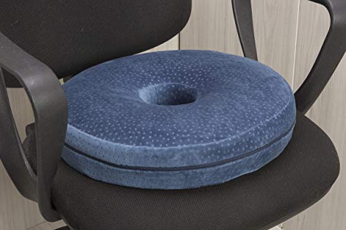 Pikolin Home - Cojín asiento viscoelástico ergonómico con forma de donut que alivia la presión en zonas sensibles de firmeza baja