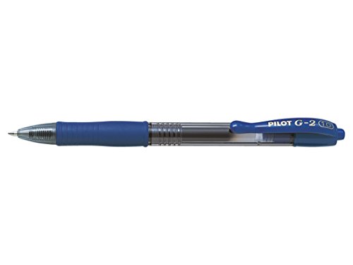 Pilot G2 - Bolígrafo roller retractable (tinta de gel, 3 unidades), color azul