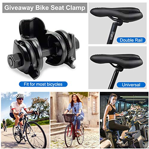 Pioneeryao Sillín para bicicleta de carretera y de montaña, asiento de repuesto, cómodo y profesional sillín acolchado suave que incluye funda para la lluvia para unisex adultos