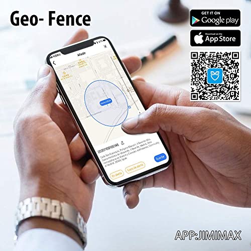 PjxerdQ Mini Localizador GPS para Niños, Tracker Tiempo Real Botón SOS, Llamada Bidireccional, Grabación, Geo-Fence, Alarma de Decibelios Altos, Rastreador para Ancianos Alzheimer Amnesia con SIM