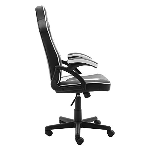 Play Haha. Silla de juegos de estilo de carreras, giratoria, silla de oficina, silla ergonómica para conferencias, silla de trabajo con soporte lumbar de piel sintética con silla de trabajo ajustable