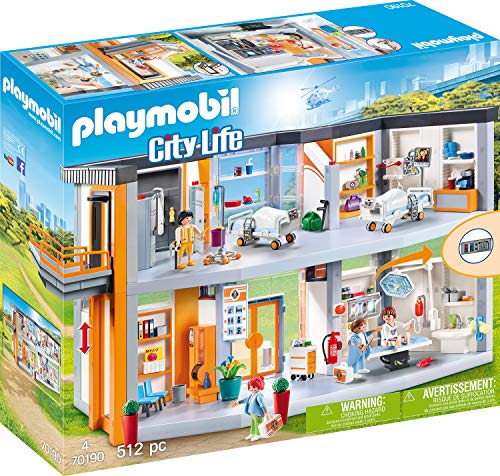 PLAYMOBIL City Life 70190 Gran Hospital, A partir de 4 años