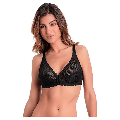 Playtex Soutien-Gorge Emboitant Sans Armature Ideal Posture Sujetador sin Aros, Negro (Noir 001), 100C para Mujer