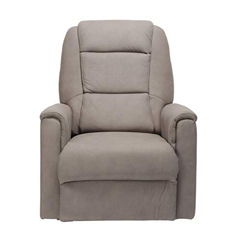 POLTRONE ITALIA - Sillón alzapersona máx. 200 kg reforzado 3 motores reclinables Medida XL Made in Italy Precio IVA4% OBBLIGO DOSIBLE - Sillón-RebeccaXL-3M-ELDOV gris tela efecto piel