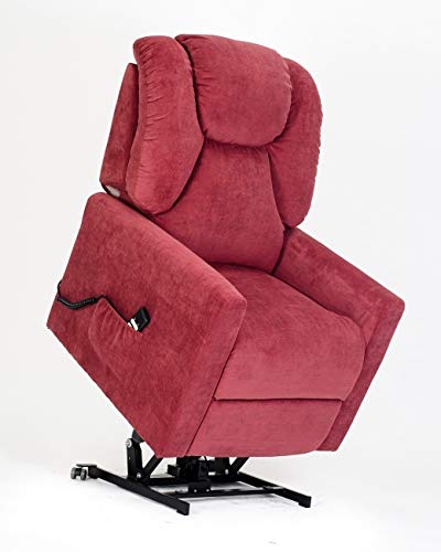 POLTRONE ITALIA - Sillón elevable eléctrico 2 motores todas las posiciones deducible 19% personalizable, accesorios y entrega domicilio - Sillóna-Sofia-2M-CS-TARED2 rojo antimanchas