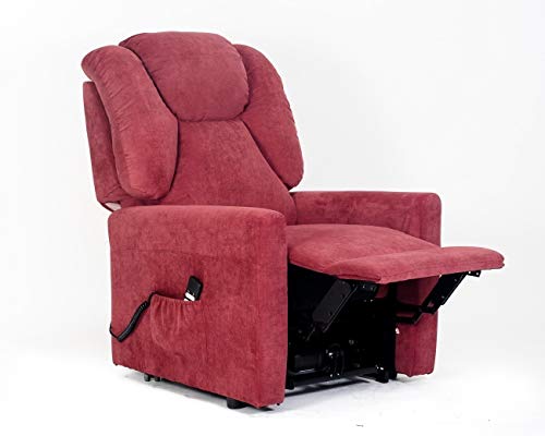 POLTRONE ITALIA - Sillón elevable eléctrico 2 motores todas las posiciones deducible 19% personalizable, accesorios y entrega domicilio - Sillóna-Sofia-2M-CS-TARED2 rojo antimanchas