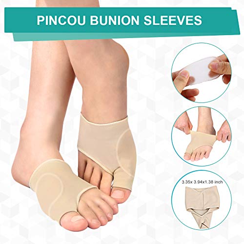 Protector de Mangas Correctoras para Juanetes Hallux Valgus, Alivio Del Dolor, Dedos de Los Dedos Grandes, Calcetines de Gel para Dedos de Los Pies, Desgaste en Zapatos