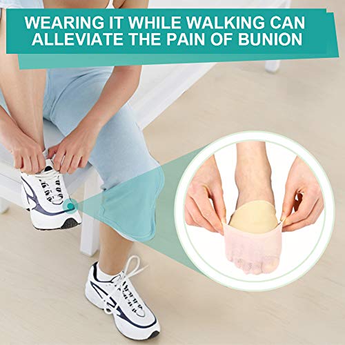 Protector de Mangas Correctoras para Juanetes Hallux Valgus, Alivio Del Dolor, Dedos de Los Dedos Grandes, Calcetines de Gel para Dedos de Los Pies, Desgaste en Zapatos