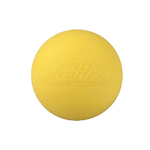 PROTONE Lacrosse Bola para Punto de activación Masaje/rehabilitación/Fisioterapia/Crossfit (Amarillo)