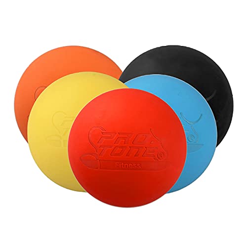 PROTONE Lacrosse Bola para Punto de activación Masaje/rehabilitación/Fisioterapia/Crossfit (Amarillo)