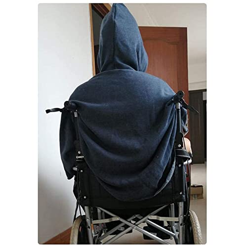 PRWERIF Manta para Silla de Ruedas, Capa cálida para Silla de Ruedas con Capucha, para Pacientes Ancianos, Adultos discapacitados para Cualquier época del año, Especialmente en Invierno