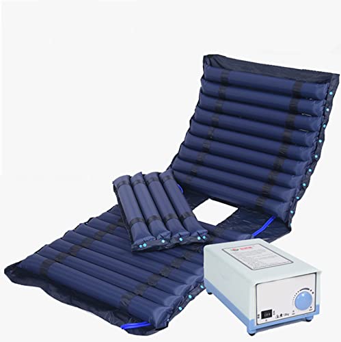 PRWERIF Sobrecolchón antiescaras, Cama Inflable silenciosa con Sistema de Bomba eléctrica, para el Tratamiento de úlceras por presión y llagas por presión, Cama estándar (Color : B)