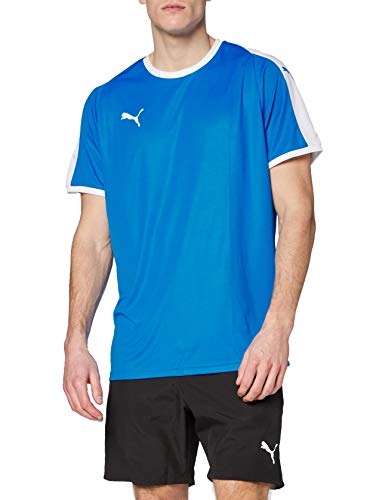 PUMA Liga Jersey Camiseta, Hombre, Azul (Electric Blue Lemonade/White), L