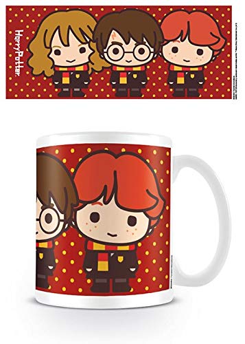 Pyramid International Harry Potter - Taza Chibi Harry Ron Hermione, 320 ML