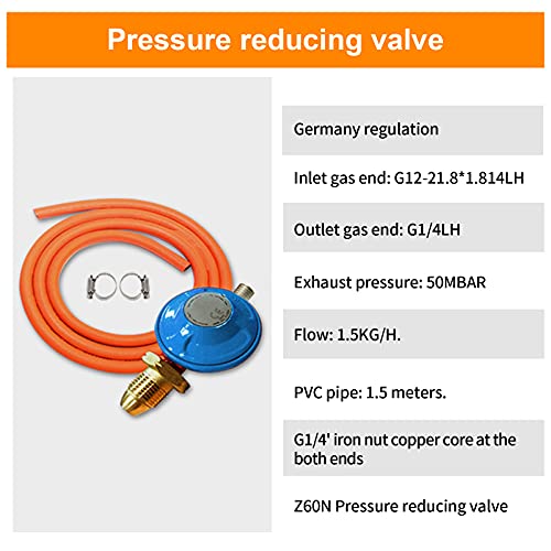 Qdreclod Hornillo de gas para camping, 3 fuegos, con manguera de conexión y reductor de presión, portátil, con tapa resistente al viento, adecuado para ollas con diferentes diámetros