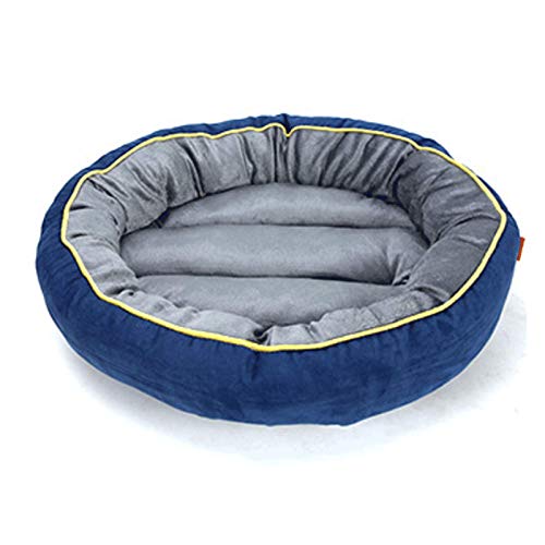 QXIAO Cama para Perros Colchón Grande para Dormir para Mascotas Cama para Abrazos Perrera Lavable Suave Y Cómoda Alfombrilla para Perros Gatos Mascotas Cama para Abrazos Perrera,Blue-L