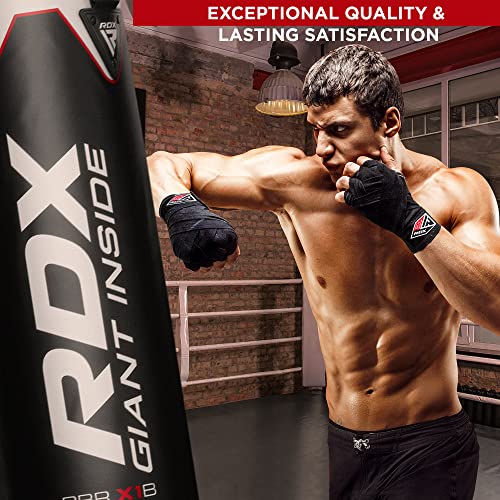 RDX Vendas Boxeo Guantes Interiores, 4,5 Metros 180 Pulgadas Elástico Correa de Muñeca Soporte Cinta, Vendaje Envolturas Protector, Muay Thai MMA Kick Boxing Artes Marciales Entrenamiento Hand Wraps