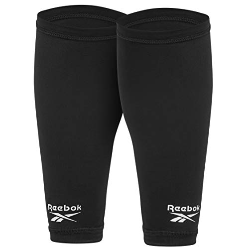 Reebok Mangas de compresión para pantorrillas, Adultos Unisex, Negro, L-35-40 cm