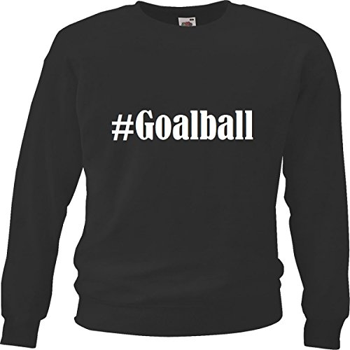 Reifen-Markt Sudadera Hashtag #Goalball para mujer, hombre y niños en los colores negro, blanco y azul con impresión Negro Hombre Small