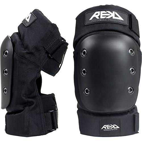 Rekd Pro Ramp Knee Pads Rodilleras Skateboard, Adultos Unisex, Negro (Black), L