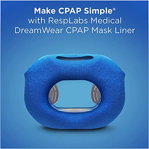 RespLabs CPAP Mask Liners - Se adapta a la mascarilla facial completa Dreamwear, paquete de 3 - Absorbe la humedad, reduce la presión y mejora la comodidad. Fundas de algodón súper suaves y lavables.