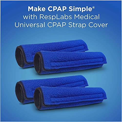 RespLabs Cubiertas de correa de CPAP universales y reutilizables, Tela Wraps 10 Pack - Incluye 2 toallitas de viaje CPAP y libro electrónico CPAP Comfort Hacks.