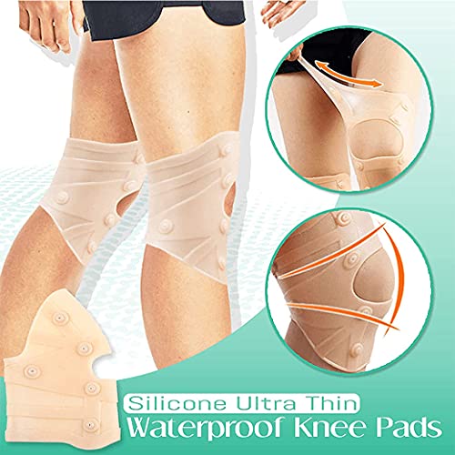 Rodillera Impermeable Ultrafina de Silicona, Rodillera para Deportes acuáticos,Soporte De Rodilla Antideslizante De Alta Elasticidad,para Deportes Al Aire Libre, NatacióN Y Fitness