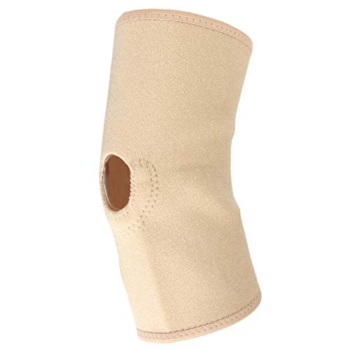 Rodilleras, rodilleras protectoras para fitness, transpirable, altamente eficiente, disipación de calor, color beige, leve tensión en la rodilla para hombres y mujeres, rodillas inestables,