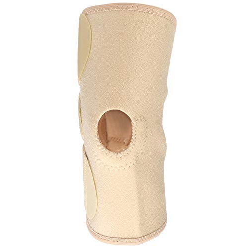 Rodilleras, rodilleras protectoras para fitness, transpirable, altamente eficiente, disipación de calor, color beige, leve tensión en la rodilla para hombres y mujeres, rodillas inestables,