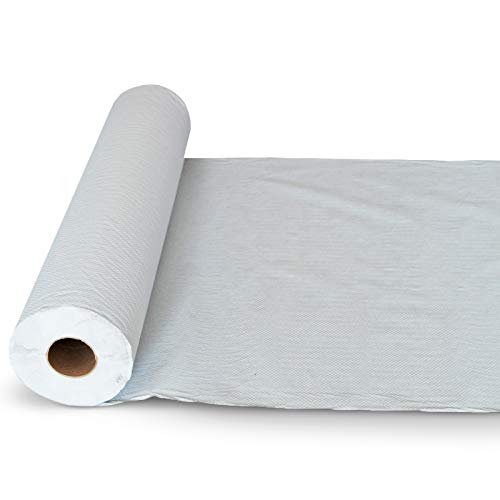 Rollo de papel camilla 75m | (Precortado 40 cm) 6 Unidades (1.5 kg por unidad) ECO blanco